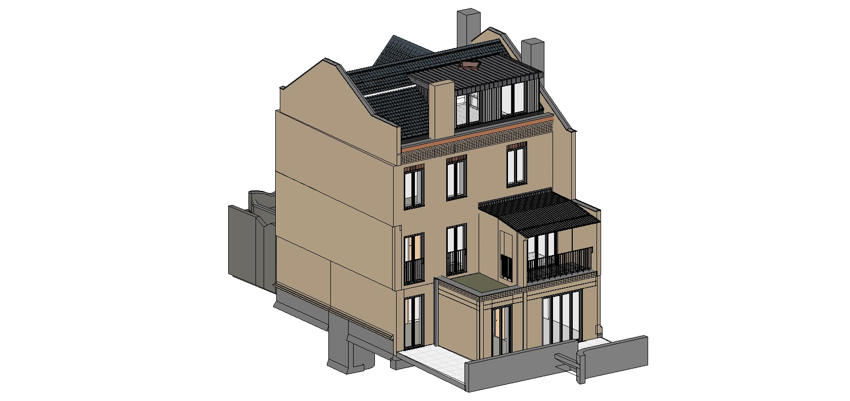 Donovan Avenue overall architectural BIM model